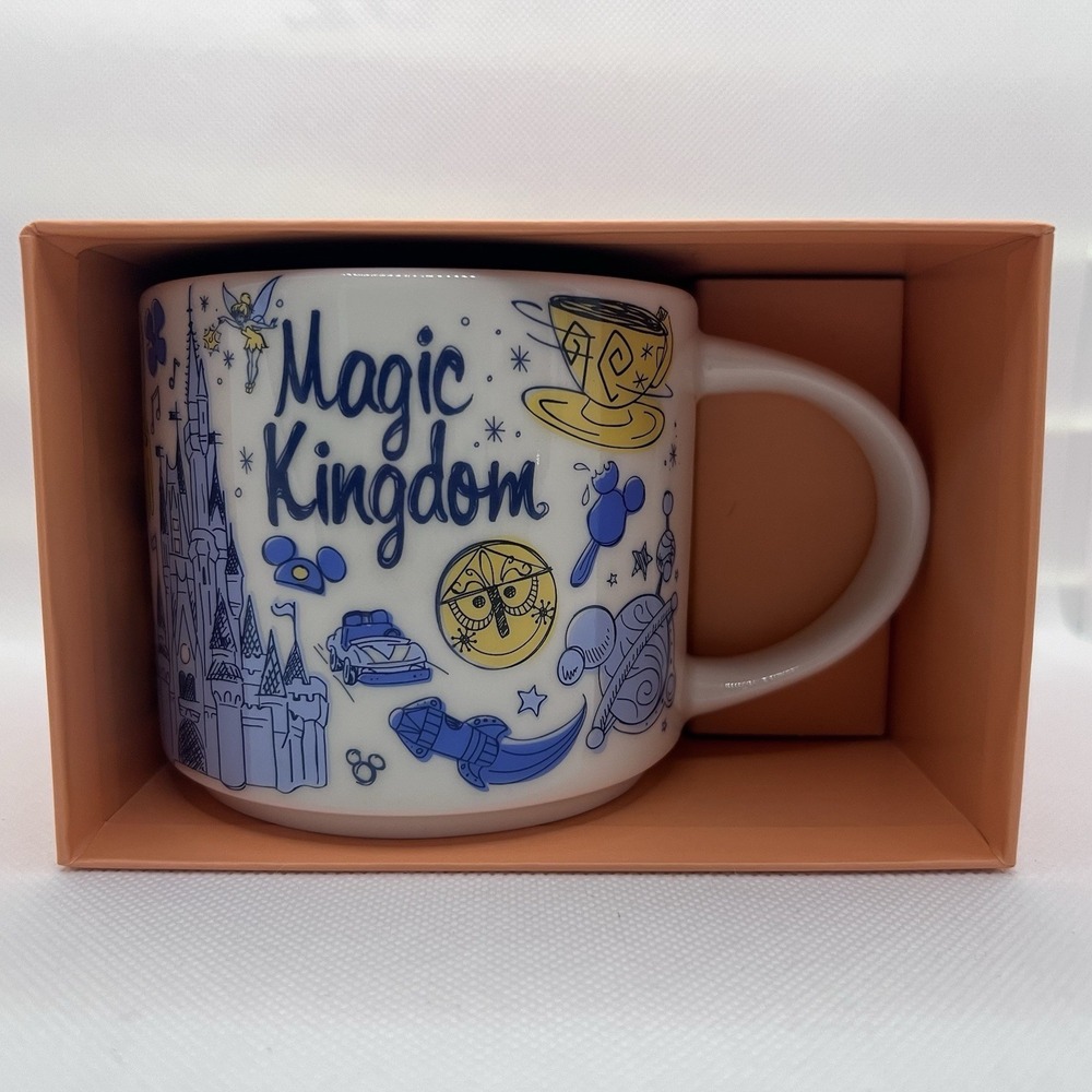 Disney Parks Starbucks Magic Kingdom Been There Series 14oz Mug Cup New In Box